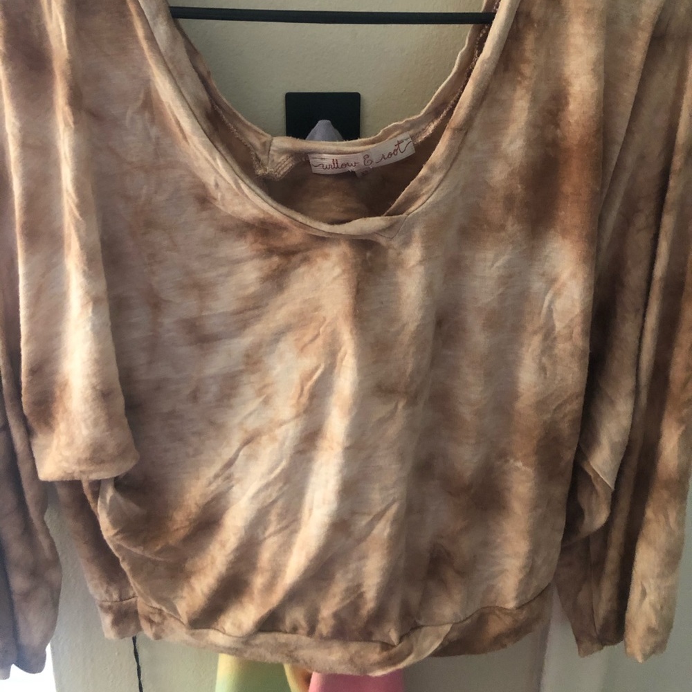 Bohemian tie dye crop top